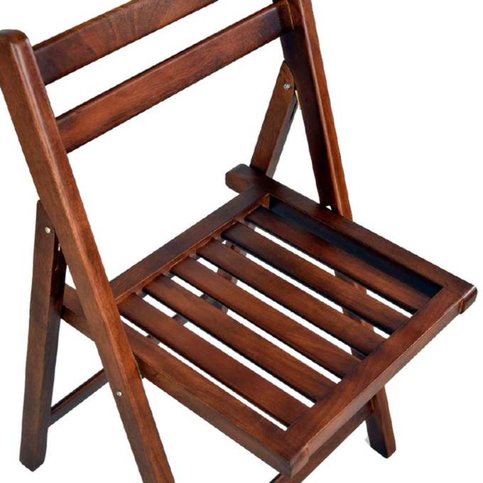 Slatted folding chair