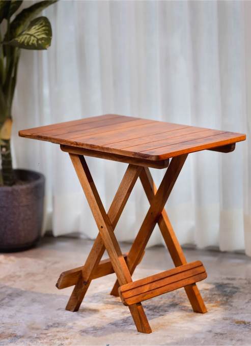 Folding side table